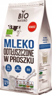 Kvapalný mliečny prášok 1% 300 g bio Naturo
