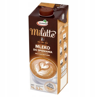 Mlieko na penenie MILATTE 3,2% 6L (1L X 6)