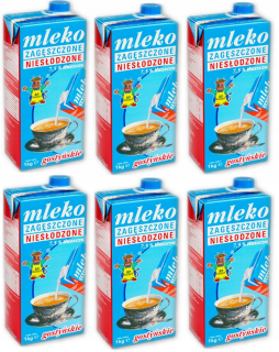 Gostyńskie mlieko zhutnené nesladené 7,5% 6 kg