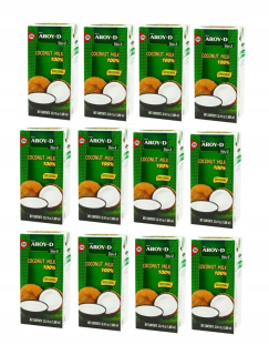 Kokosové mlieko Aroy-D s maticou 12x1L (lepenka)