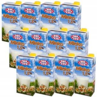 Mlekovita Milk UHT 1,5% 12x 1L SET