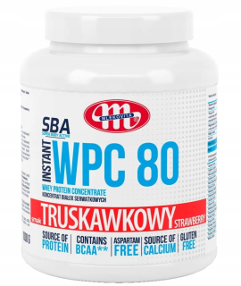 Proteín - Mlekovita SBA WPC80 instantná 1000g - jahoda