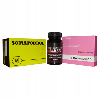 Testosterón - Sila Somatodrolu + Test Extreme Mass + Meta anbolon