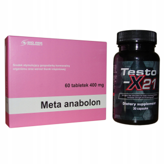 Testosterón - Silný 2pak Mega Set Winstrol Metanabol Sarms