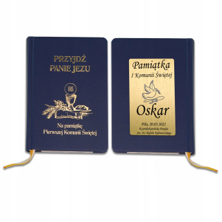 Prvé sväté prijímanie - Modlitebná kniha Knihy Communion Granat PPJ + Grawer