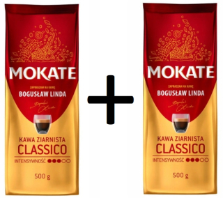 Zrnková káva -  Mokate Classico 0.5kg 1 + 1