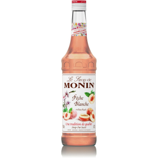 Monin Biała Peach 0.7 L - Barman Sirup