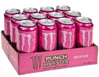 Monster energetický nápoj punč mixxd 12x500ml 0,5 l