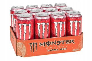Monster Energy Ultra Red 12x500ml bez cukru 0,5l