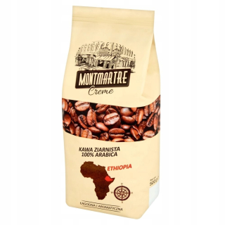 Zrnková káva -  Montmartre Creme pečené kávové zrná 500 g