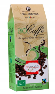 Káva mletá -  MORIANINI BIOCAFFE 250G CERT. Bio, Dátum na 09.2021