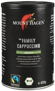 Cappuccino - Kapučíno - Káva Mount Hagen Cappucino Family BIO 400 g