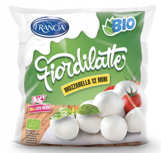 Mozzarella 12 malých bio guľôčok 450 g francúzska