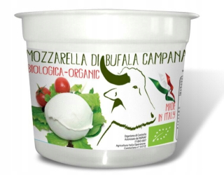 Mozzarella z buffalo mlieka 1 loptu v bio šálke