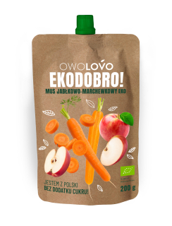 Mus EKO Apple-Carrot Owolovo * 16 x 200 g * NEW
