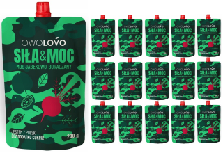 Mus Mas Apple Beetroache Owolovo ovocie x 16 kusov
