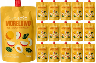 Mus Apple Apricot Owolovo ovocie x 16 kusov