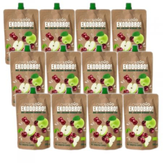 Apple-Cherry Mousse EcoDobro Set 12 x 200 g