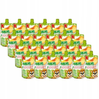 Ovocie mousse jogurt jablkový broskyňový set 24x 8