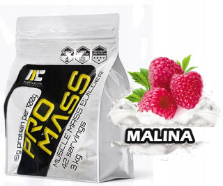 Gainer - Svalová starostlivosť Pro Mass 3 kg Malina Mass Gainer