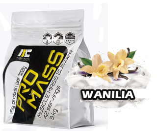 Gainer - Svalová starostlivosť Pro Mass 3 kg Wanilia Mass Gainer 15%