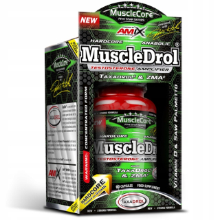 Testosterón - Musccledrol Amix - Testosterón Booster + Diéta