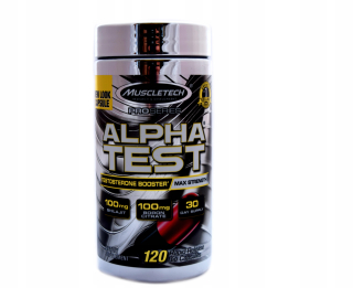 Testosterón - Muscletech Alpha Test 120CAP Odomknúť PCT Pro Series