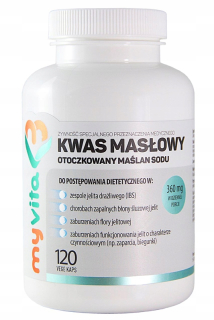 MYVITA BUTPOVÁ KYSELINY (Sodíkový masl) 360mg, 120Kaps.