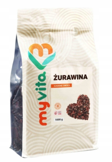 Sušené ovocie - Myvita, sušené brusnice, 1000g