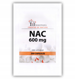 NAC N-ACETYL L-CYSTEIN 600mg ODSTRÁNI TOXÍNY 250 k