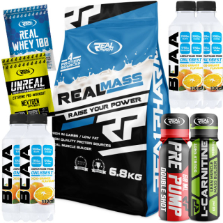Gainer - Najlepší Gainer Rýchly nárast Real Mass 6.8kg