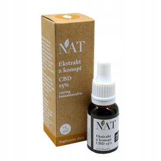 CBD - NAT OLEJEK - konope extrakt 15% CBD 15ml