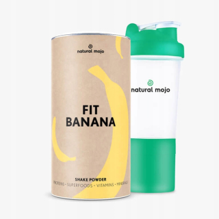 Prírodné Mojo Fit Shake-Fit Banana + Shaker