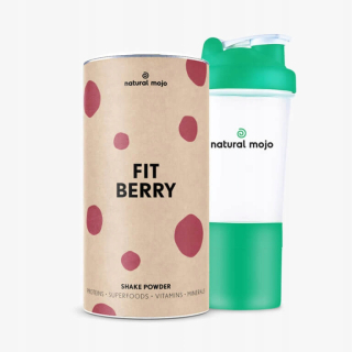Prírodné Mojo Fit Shake-Fit Berry + Shaker