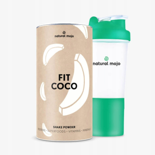 Prírodné Mojo Fit Shake-Fit Coco + Shaker