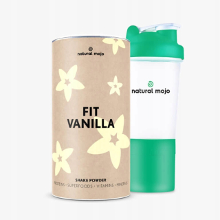 Prírodné Mojo Fit Shake-Fit Vanilla + Shaker