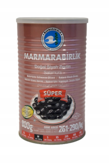 Prírodné čierne olivy s semenami 800g