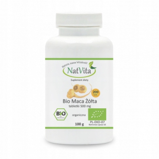 Natvita Mac Bio Surové žlté tablety 500mg 200 ks