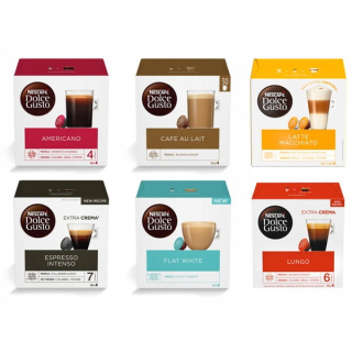 Kávové kapsule - NESCAFE DOLCE GUSTO 6X16 96 Kapsuly Set 1