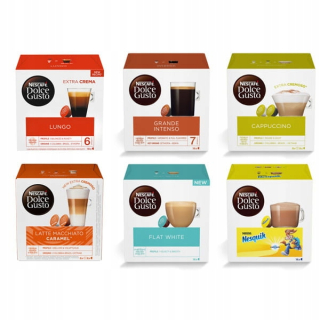 Kávové kapsule - NESCAFE DOLCE GUSTO 6X16 96 Kapsuly Set 2