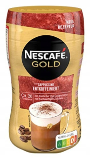 Káva bez kofeínu -  NESCAFE * Cappucco Gold Coffee bez Kaffeine 250g