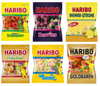 Nemecká Haribo 6 Flavors Darčeková súprava