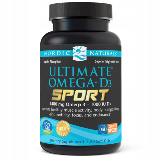 Nordic Naturals Ultimate Omega D3 Sport 60 Mirty