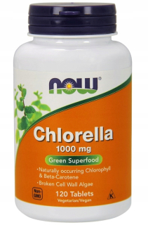Teraz Chlorella 1000mg 120 Tab čistenie prírodných