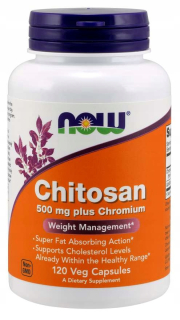 Spaľovač tuku - Teraz potraviny chitosan + chróm chudnutie horák 120
