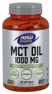 Teraz potraviny MCT oleja 1000mg Zdravý prírodný olej 150