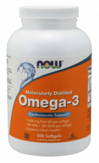 Teraz potraviny Omega-3 180 EPA / 120 DHA Heart Vision 500
