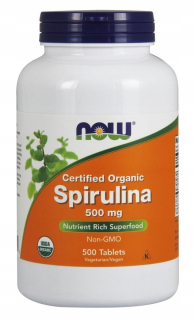 Teraz potraviny spirulina, organické, 500 mg, 500 tabliet