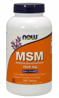 Ochrana kĺbov -  TERAZ MSM 1500MG 200 KOSTÍ KOSTNÉ KĹBY FLEX