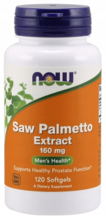Teraz videl Mäkké kapsuly Palmetto 160 mg 120